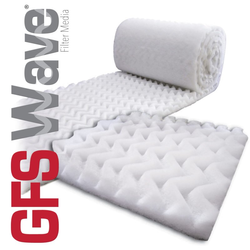 Filtro para extracción de pintura en pads de poliéster tipo wave marca GFS. Filtro Wave GFS