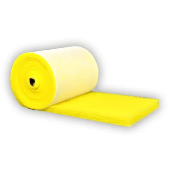 Filtro Fibra de Vidrio en Rollo Amarillo para cabinas de pintura