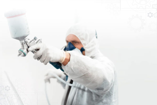 aplicación de pintura liquida