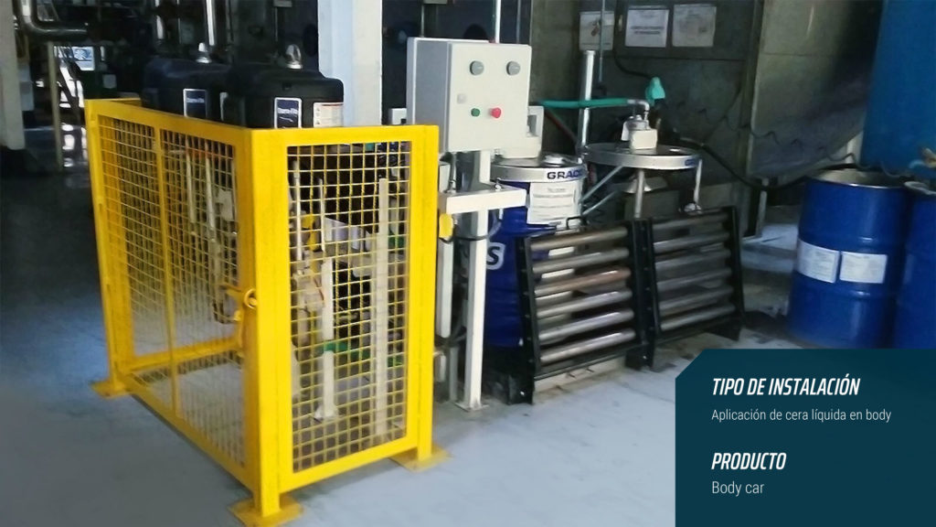 tipo de instalación aplicación de cera líquida en body
